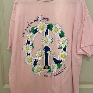 Simply Southern Size XL Pink with Daisies